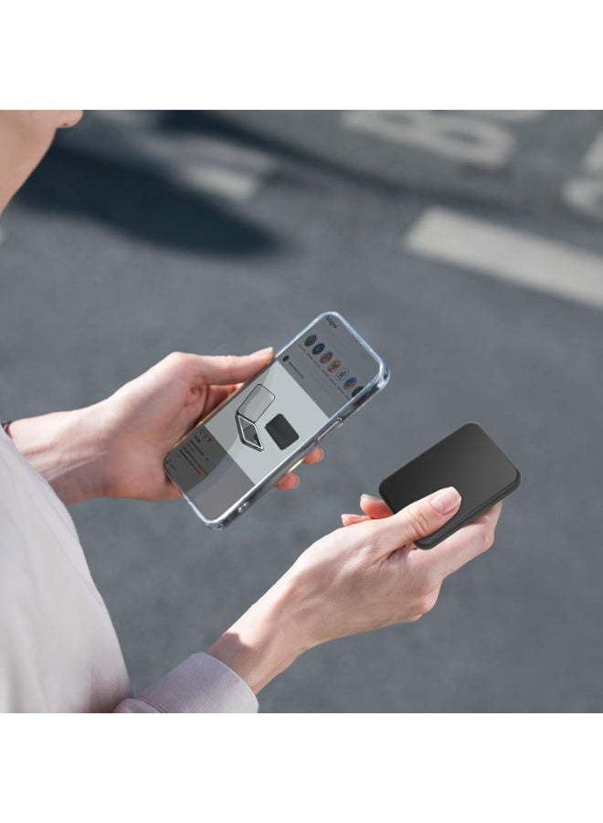 general 2025 Pocket Mirror, Rechargeable Dimmable 3 Color Lighting 1X/3X LED Compact Travel Makeup Mirror for Purse, Portable, Folding, Handheld, Small Lighted Mirror for Women Gift, Black - Image 2